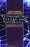 Econometric Theory and Methods: Econometric Theory and Methods  9780195391053 Front Cover