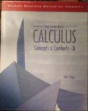 Calculus Concepts and Contexts 3rd 2004 9780534410056 Front Cover