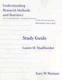 Understanding Research Methods and Statistics An Integrated Introduction for Psychology 2nd 2000 Student Manual, Study Guide, etc.  9780618043057 Front Cover