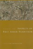 Sources of East Asian Tradition Premodern Asia