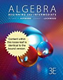 Cengage Advantage Books: Algebra Beginning and Intermediate 3rd 2012 9781133525059 Front Cover