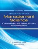 Introduction to Management Science Modeling and Case Studies Approach with Spreadsheets cover art