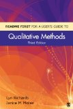 README FIRST for a User&#226;€&#178;s Guide to Qualitative Methods 