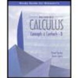 Multivariable Calculus Concepts and Contexts 3rd 2005 Guide (Pupil's)  9780534410063 Front Cover