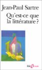 Qu'est-ce Que la Litterature?  9782070323067 Front Cover