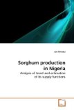 Sorghum Production in Nigeri 2010 9783639238068 Front Cover