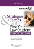Strategies Tactics First Year Law Student (Maximize Your Grades)  9780735591073 Front Cover