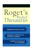 Roget's Pocket Thesaurus 2003 9780618378074 Front Cover