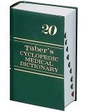 Taber's Cyclopedic Medical Dictionary Thumb-Indexed Version 20th 2005 Revised  9780803612075 Front Cover