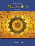 Beginning Algebra 8th 2007 Revised  9780495118077 Front Cover