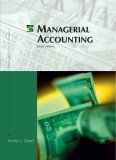 Managerial Accounting 6th 2003 9780759314078 Front Cover