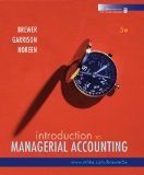 Introduction to Managerial Accounting 5th 9780073527079 Front Cover