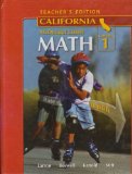 Math California Course 1: Teacher Edition cover art