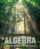 Algebra Form and Function  9780471707080 Front Cover