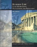 Business Law Legal Environment, Transactions and Regulation 8th 2004 9780759338081 Front Cover