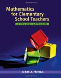 Mathematics for Elementary School Teachers A Process Approach  9780618610082 Front Cover