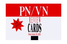 PN/VN NCLEX Review Cards 3rd 1994 9781569300084 Front Cover