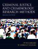 Criminal Justice and Criminology Research Methods  cover art