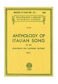 Anthology of Italian Song of the 17th and 18th Centuries - Book I Schirmer Library of Classics Volume 290 cover art