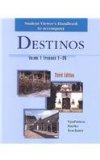 Student Viewers Handbook 1 Fuw Destinos 3rd 9780072497090 Front Cover