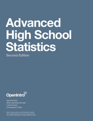 Advanced High School Statistics 2nd 9781943450091 Front Cover