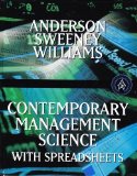 Contemporary Management Science with Spreadsheets 1st 1998 9780538876094 Front Cover