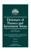 Dictionary of Finance and Investment Terms 6th 9780764122095 Front Cover