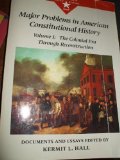 Major Problems in American Constitutional History Documents and Essays  9780669212099 Front Cover