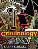 Criminology: Theories, Patterns, and Typologies cover art