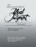 Measurement of Moral Judgment 2011 9780521169103 Front Cover