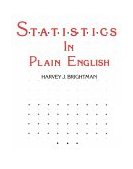 Statistics in Plain English 1st 1985 9780538132107 Front Cover