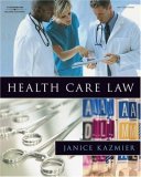 Health Care Law 2008 9781418011109 Front Cover