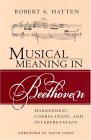 Musical Meaning in Beethoven Markedness, Correlation, and Interpretation 2004 9780253217110 Front Cover