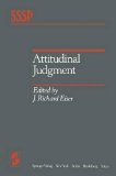 Attitudinal Judgement 1984 9780387909110 Front Cover