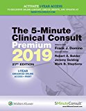 5-Minute Clinical Consult Premium 2019 27th 2018 Revised  9781975105112 Front Cover