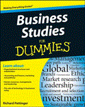 Business Studies for Dummies  9781118348116 Front Cover