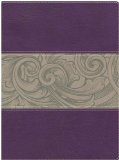 Holman Study Bible: NKJV Edition, Eggplant/Tan LeatherTouch Indexed  cover art