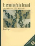 Experiencing Social Research An Introduction Using Microcase 2nd 2001 9780534519117 Front Cover