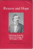 Reason and Hope Selections from the Jewish Writings of Hermann Cohen cover art
