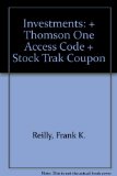Investments: + Thomson One Access Code + Stock Trak Coupon  9780324380125 Front Cover