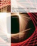 Quantitative Methods for Management 3rd 2004 9780759338128 Front Cover