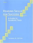Reading Skills for Success A Guide to Academic Texts cover art