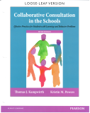 Collaborative Consultation in the Schools Effective Practices for Students with Learning and Behavior Problems