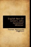 English Men of Letters John Greenleaf Whittier 2009 9780559981135 Front Cover