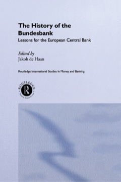 The History of the Bundesbank: Lessons for the European Central Bank  9781134604135 Front Cover
