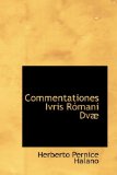 Commentationes Ivris R=Mani Dvµ 2009 9781103090136 Front Cover