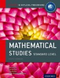 IB Mathematical Studies Standard Level Course Book Oxford IB Diploma Program 2nd 9780198390138 Front Cover
