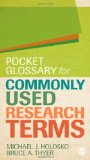 Pocket Glossary for Commonly Used Research Terms  cover art