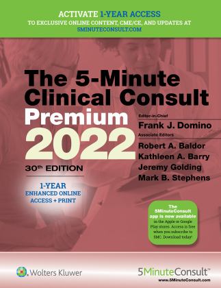 5-Minute Clinical Consult 2022 Premium 30th 9781975180140 Front Cover