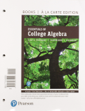 Essentials of College Algebra, Loose-Leaf Edition Plus Mylab Math with Pearson EText -- 18 Week Access Card Package 12th 9780135999141 Front Cover